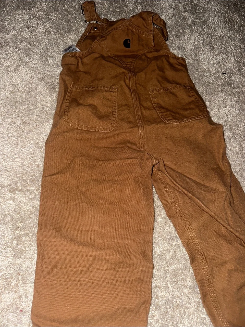 Carhartt Kids' Tan Carpenter Overalls
